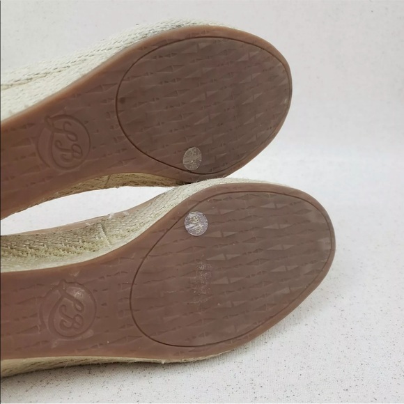 Lucky Brand Tilly Leather Wedge Espadrilles Shoes - Picture 6 of 8